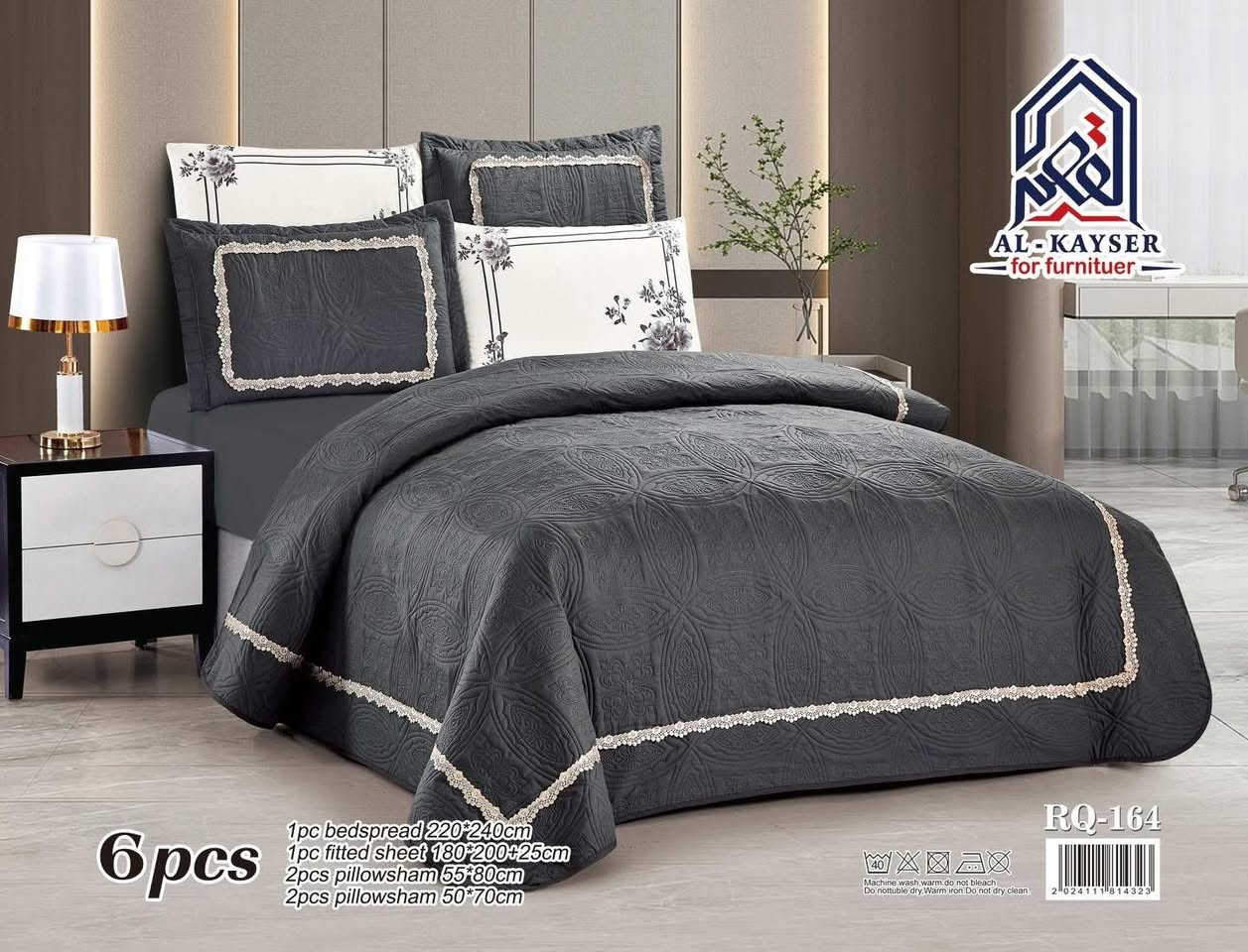 عرض خاص🔥 

غطوه مقرنص نفرين 6 قطع قماش قطني همايون صيفي بارد 

قياس الغطوه( 220x240)
شرشف لاستيك(180x200+30)
وجه مخده عدد 4 (50x70)

السعر( 35)✅
——————————————————

لحجز او الاستفسار مراسلة الصفحه او الاتصال على الرقم 
متوفر واتساب✅(***********)
متوفر توصيل بغداد5 ✅وجميع المحافظات 5 ✅
