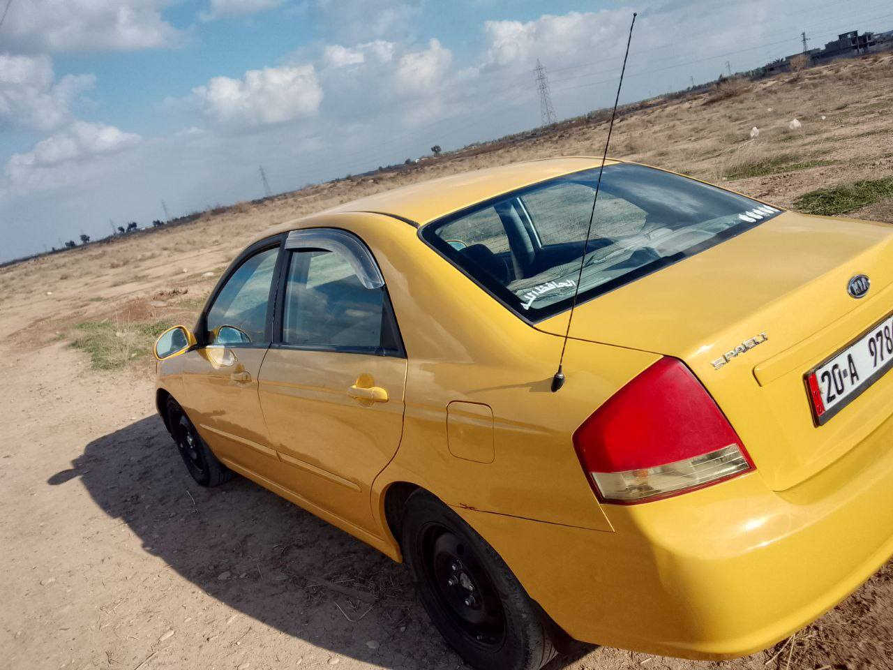 السلام عليكم 
كيا سبكترا 2009 رقم ديالى بأسمي مكينة وكير كفالة   ضرر جاملغ وبنيد تايرات امامي نضاف والخلفي نص عمر مكان ناحيه السلام العنبكيه للاستفسار ***********
