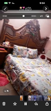 غرفة اخشاب • غرفة نوم خشب • سرير • ميز تواليت • جربايه خشب • مجرات خشب...