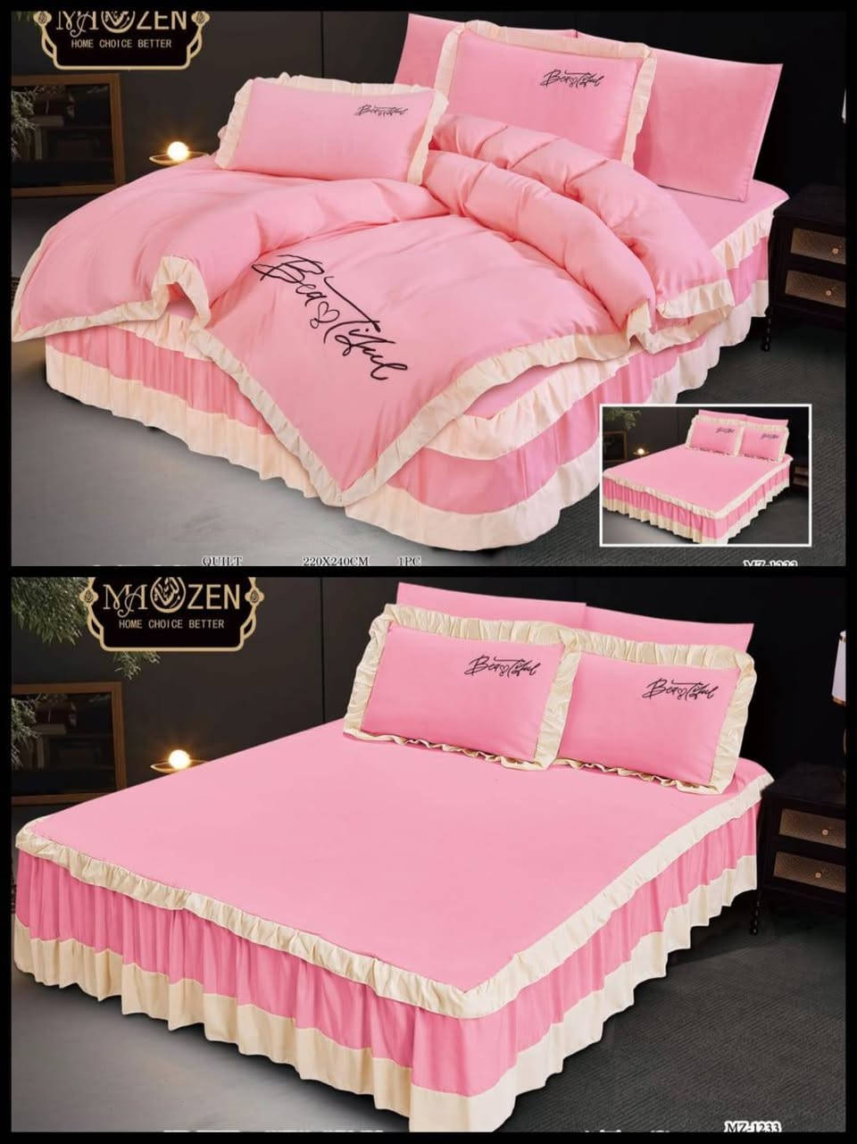 فرشه مقرنصه مع محلف ديباج 6 قطع نفرين 
قياس لحاف 220/240


**إذا كنت صاحب هذا الإعلان وتريد حذفه لأي سبب، رجاءا أرسل رسالة إلى الدعم الفني**