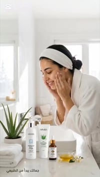 آثار الحبوب • روتين بسيط • بشرة نقية