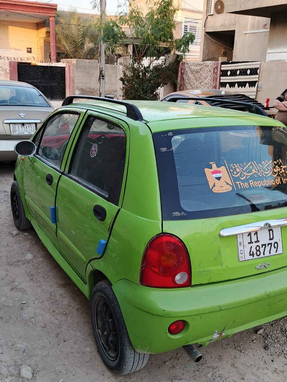 السلام عليكم
 للبيع سيارة ،كيو كيو .موديل 2008
اخت الزيرو ماشيه 45 حقيقي استعمال شخصي مابيها قطرة صبغ   كير محرك تبريد ثلج كهربائيات شغاله.مسجل دمام خلفي  لايت زنون نشرات ويل كب حلو لون فستقي هزة وارقام جدد تحويل ثاني يوم. السعر28 سياره مماشيه 
***********.
