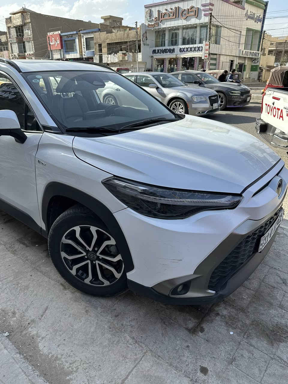 فروتلندر 2024خليجي هايبرد فئه ال (S) 
 مواصفات 1\1
 عداد المسافه 41 الف كم بدون ضرر او صبغ او بارد 
مقاعد جلد اصلي وليس عمل كهرباء صندوك كهرباء اريل نفكيتر
لايت 5 عدسات بكلايت LID تبريد شاشه مناخ منفصل قطعتين
ويل كب كروم حجم 17 ماطور لآيت رادار امامي قياده ذاتيه
نضام تحديد مسار بصمه دخول وترحيب عن قرب ذاتي 
اناره ليد داخليه في حاملات الاكواب والابواب 
المكان بغداد الشعب 
رقم الهاتف ***********
