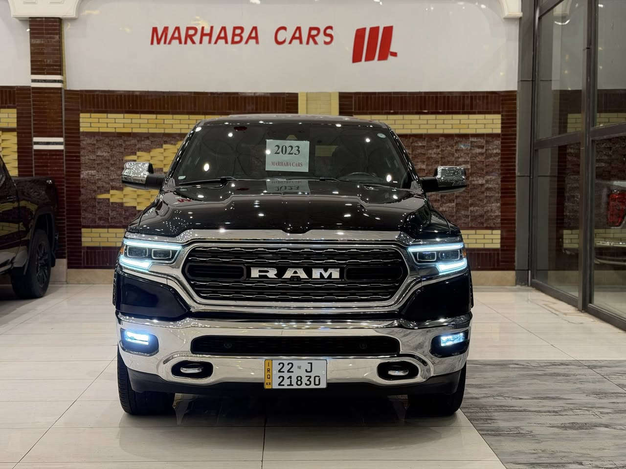 MARHABA CARS ERBIL
——————————
BRAND : RAM 1500
CLASS : LIMITED 1/1
ENGINE : V8 - 5.7L - 4x4
STATUE : CLEAN TITLE كلين تايتل 
YEAR : 2023
PRICE : $
COUNTER : 38,000 MILE
IMPORTING : وارد كندى
ADRESS : Erbil , أربيل شارع ١٠٠م صف دائرة گمرگ
FOR IFORMATION CALL US :
MARHABA CARS 
 📞 : ***********
