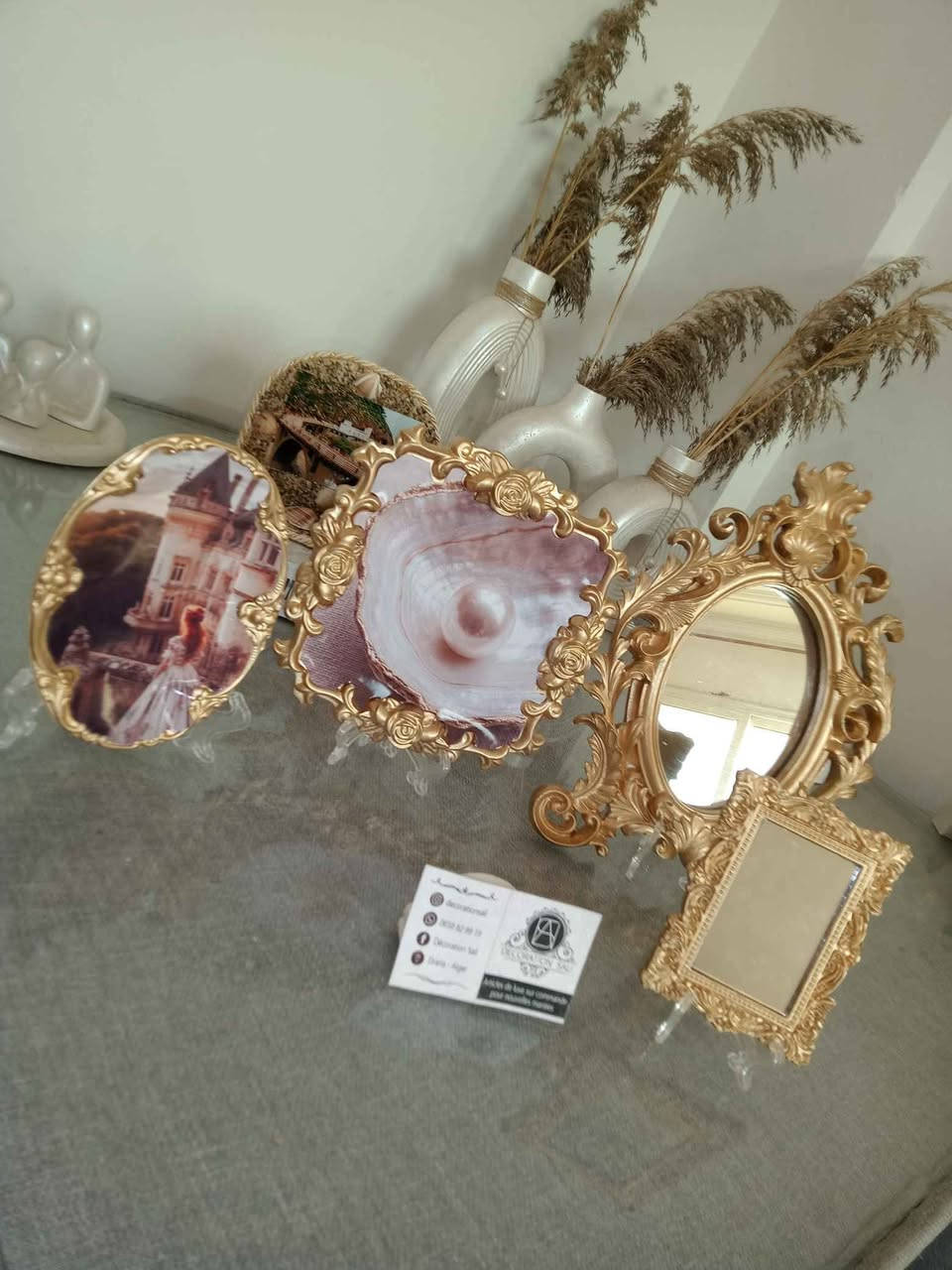 Cadre carré 17/17cm,oval 15/11cm avec grand miroir 27/18cm et les autres des mini cadres de décoration style vintage الجزائر, بئر مراد رايس


**إذا كنت صاحب هذا الإعلان وتريد حذفه لأي سبب، رجاءا أرسل رسالة إلى الدعم الفني**