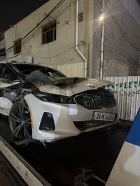 سيارة bmw 330 2023 للبيع على حادثها ، موجودة حاليا بكراج للسيارات بالف...