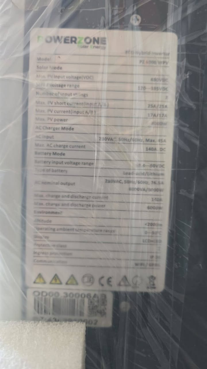 انفيرتر بورزون ٦ كيلو
السعر ٦٥٠ الف
باقي قطعه وحده فقط
توصيل لجميع المحافظات
***********
***********
