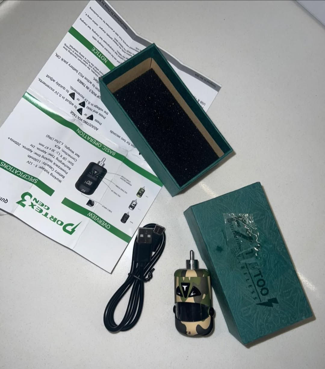 بطارية تاتو اصليه   و50 ابرة وشم


**إذا كنت صاحب هذا الإعلان وتريد حذفه لأي سبب، رجاءا أرسل رسالة إلى الدعم الفني**