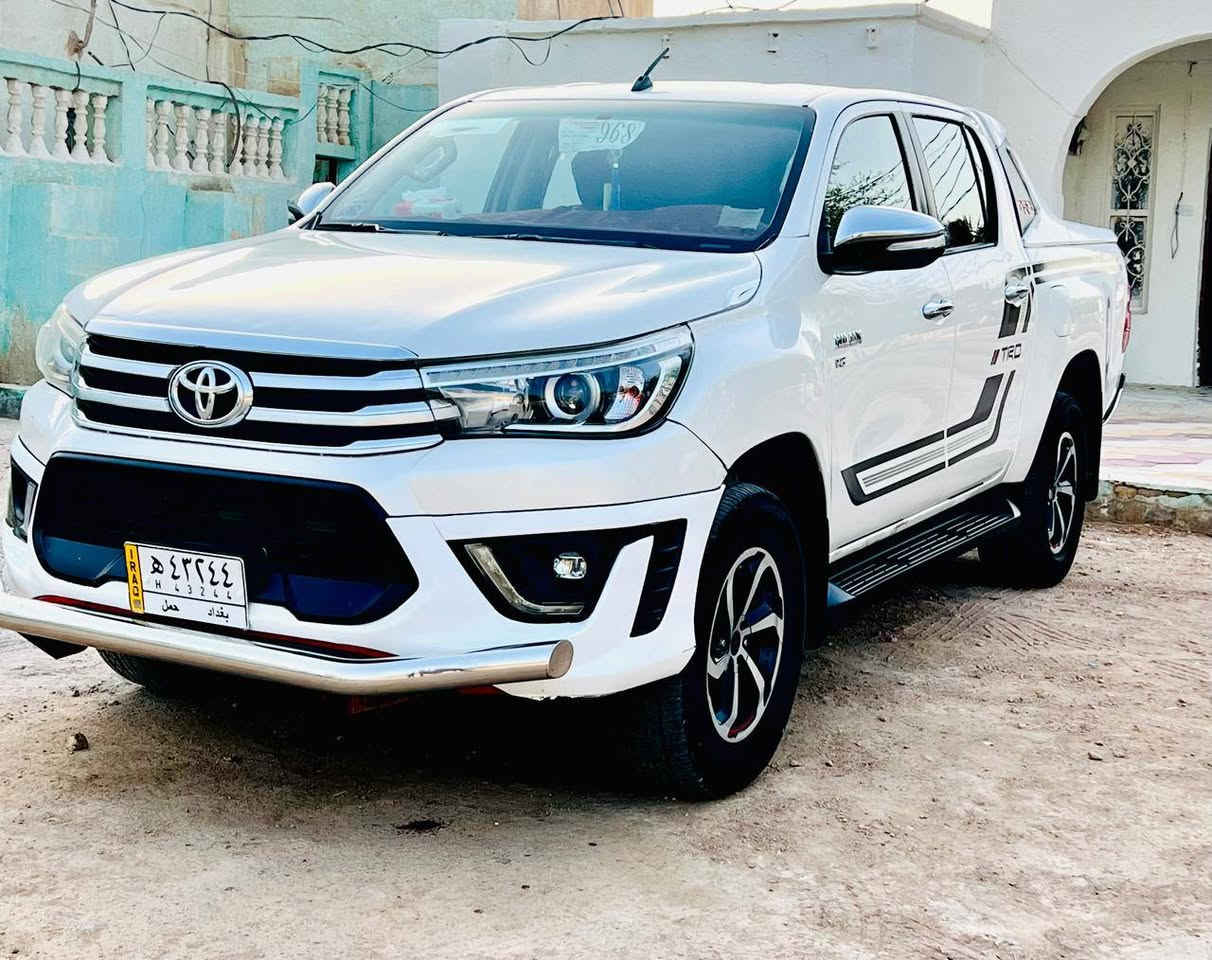 هايلوكس موديل 18 كويتي رقم بغداد TRD
مكفوبه كفاله عامه 
حداديه تخم تاير 
كير محرك شرط
مكان ديوانيه الحمزة الشرقي 
***********
