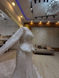 دانتيل فرنسي • دانتيل مطرز • فستان زفاف • فستان • ملابس نسائية • ملابس...