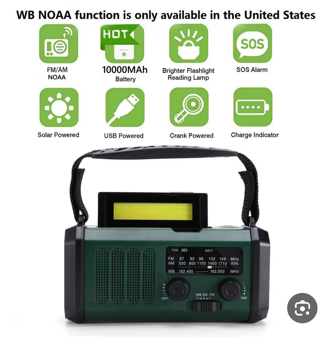 راديو شحن وبطاريات
موجات Am Fm   WB
طاقه شمسيه
لايت ولد مكتبي
بوربنك للهواتف 
هندر
بوصله
متوفر توصيل كل محافظات العراق


**إذا كنت صاحب هذا الإعلان وتريد حذفه لأي سبب، رجاءا أرسل رسالة إلى الدعم الفني**