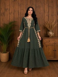 دشداشة مطرزة • كشمير درجة أولى • مقاسات L-3XL