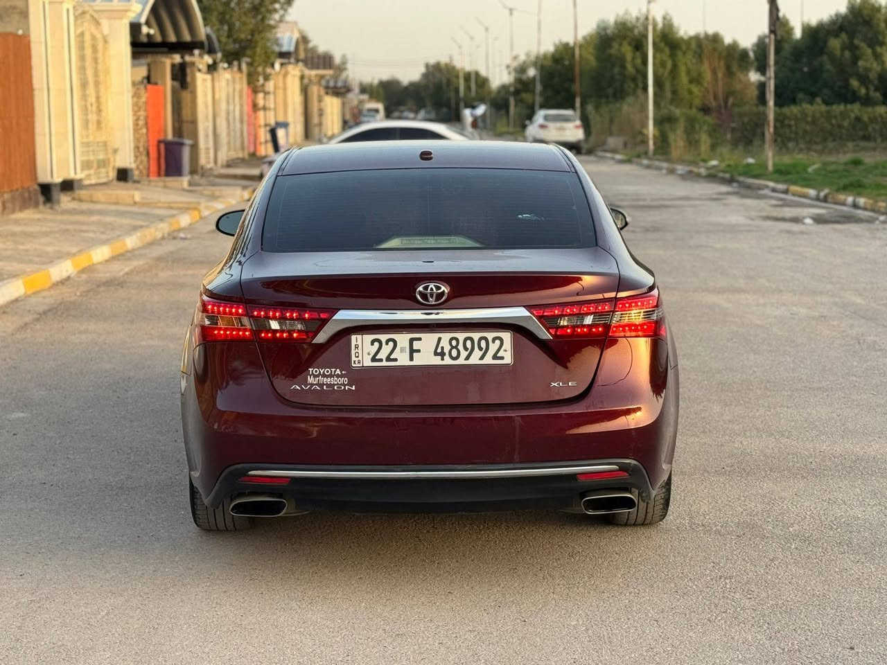 افلون 2016 XLE للبيع 
وارد امريكي صور الحادث داخل المنشور بجم كبس جاملغ وباب صبغ فقط بدون دواخل كير مكينه صدر مكفول 
محرك 6 سلندر 3500 ماشيه 78 الف 
مواصفات معروفه فول عدا الفتحه 
رقم اربيل باسمي تحويل او وكاله بشرط 
مكاني بغداد 
السعر :- 160 
للاستفسار :- ***********
