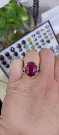 خاتم • الياقوت الافريقي • فضة 925