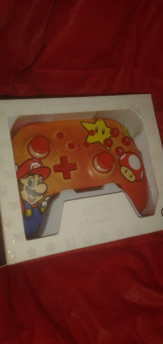 متجر محمد ريترو  السلام عليكمNintendo switch  
Power À  controller 
super Mario edition
Price  95
نسخة ماريو الخارق خاصة
 تعمل على جميع اجهزة نينتندو سويتج
سعر خاص  فقط مراسله واتساب ***********
