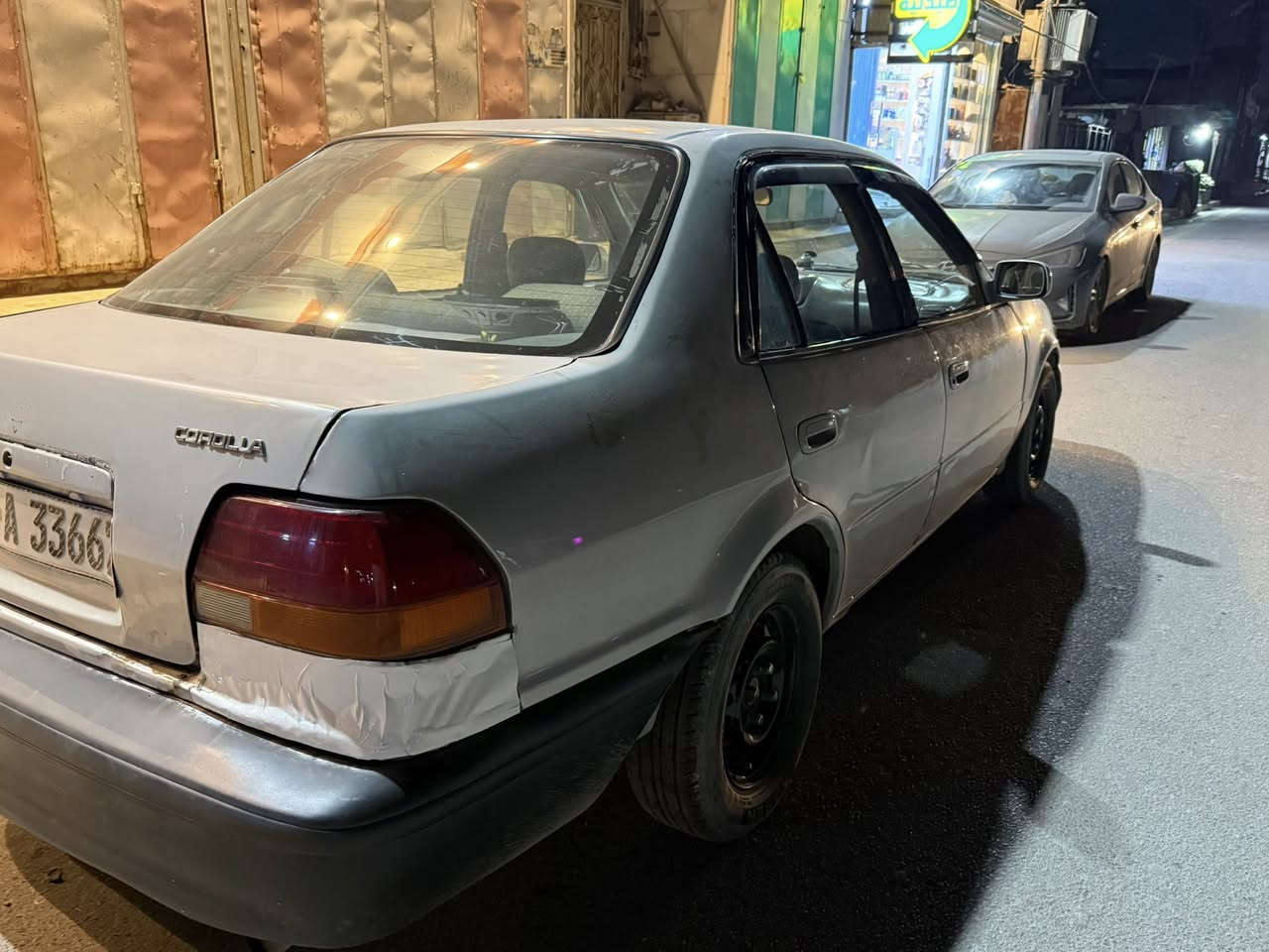 السلام عليكم
للبيع كورلا 95

صبغ عام 

سمكره جديده 
 بيه. خطة ب باب. الخلفي ومعمره ع بارد 

وطخة ب خلفي ماوصل الحوض 

تخم تاير 

رقم كربلاء 

محرك جديد 

صدر جديد 

تحويل مباشر 

سعره 40وبيه مجال 

دوره ابودشير 
***********
