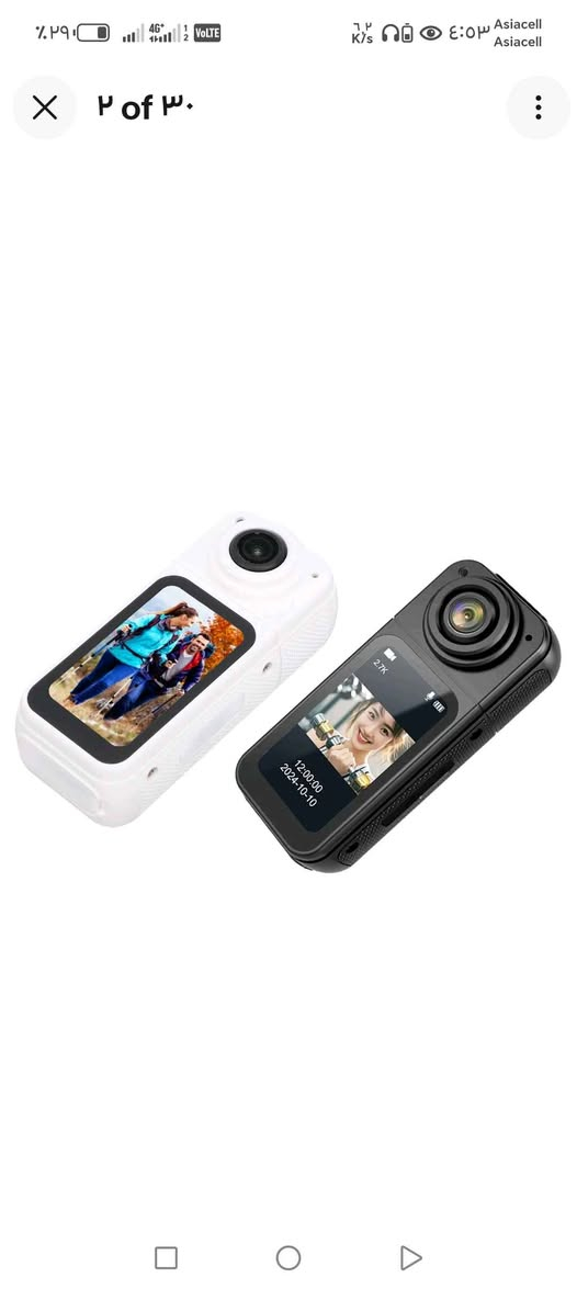 هذا المنتج هو كاميرا تصوير صغيرة الحجم (Thumb Action Camera) تُستخدم لتوثيق المغامرات والأنشطة المختلفة. 
التصميم: مدمج وسهل الحمل والتركيب.
المتانة: مقاومة للماء ويمكن غمرها تحت الماء.
التصوير: تلتقط لقطات واسعة المجال (POV).
البطارية: تدوم حتى 90 دقيقة من التسجيل. بغداد, العراق


**إذا كنت صاحب هذا الإعلان وتريد حذفه لأي سبب، رجاءا أرسل رسالة إلى الدعم الفني**