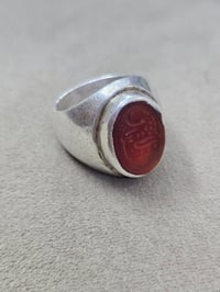 محبس فضة • عقيق يماني • مخطوط