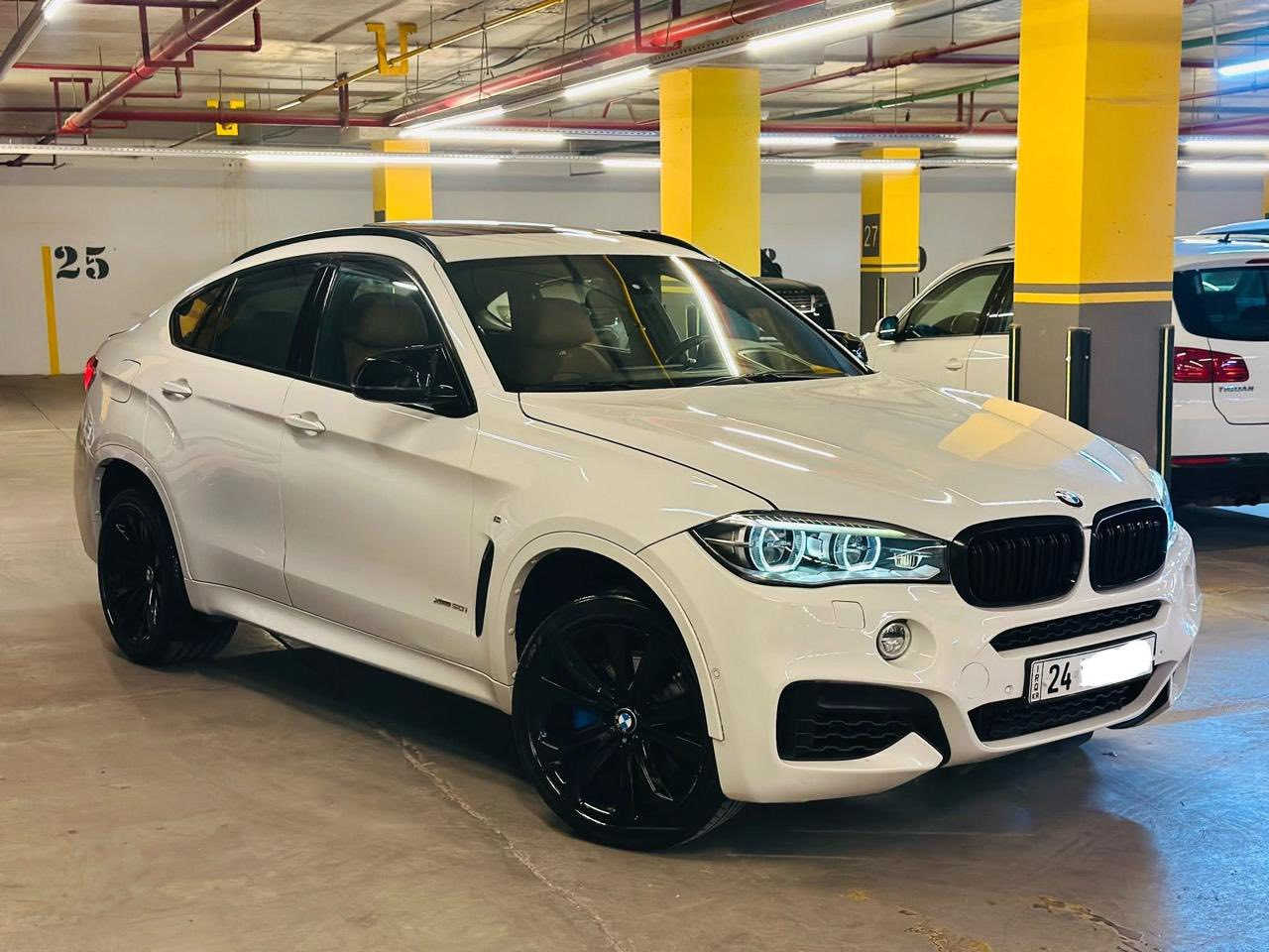 السلام عليكم
سيارة BMW X6 MPach 
خليجي وكاله العروش كفالة
موديل 2015
مغلف Ppfنوعية درجة اولى
محرك 8سلندر مكفول 
كير 8 سرعات مكفول 
مسويلهة سيرفس جديد خارج الوكالة

المواصفات
• كاميرا الخلفية
• سقف بانورامي
• صندوق كهربائي
• تدفئة المقاعد
• كاميرا 360
• التحكم على المنحدرات
• مراقبة النقطة العمياء
• شاشة عرض كبيرة
• نظام بدء التشغيل
• التحكم التلقائي في درجة الحرارة
• 8 وسادة هوائية
•4انضمة قيادة Comfort. Eco Pro. Sport. Sport Plus
•جميع الابواب شفط 
•شاشات الترفيه خليفية
•نضام اقتصاد الوقود بل ازدحامات اطفاء ذاتي
•رادر بل مري 
• نظام فرملة الطوارئ
. المصابيح الأمامية ليد
• مصابيح الليزر الأمامية
• لوحة قيادة رقمية
• عرض المعلومات على الزجاج الأمامي
• إنارة محيطية
•نضام صوت Harman Karden
• الضوء العالي التلقائي
• المصابيح الأمامية التكيفية
مكان السياره بغداد

استفسار عل رقم ***********
