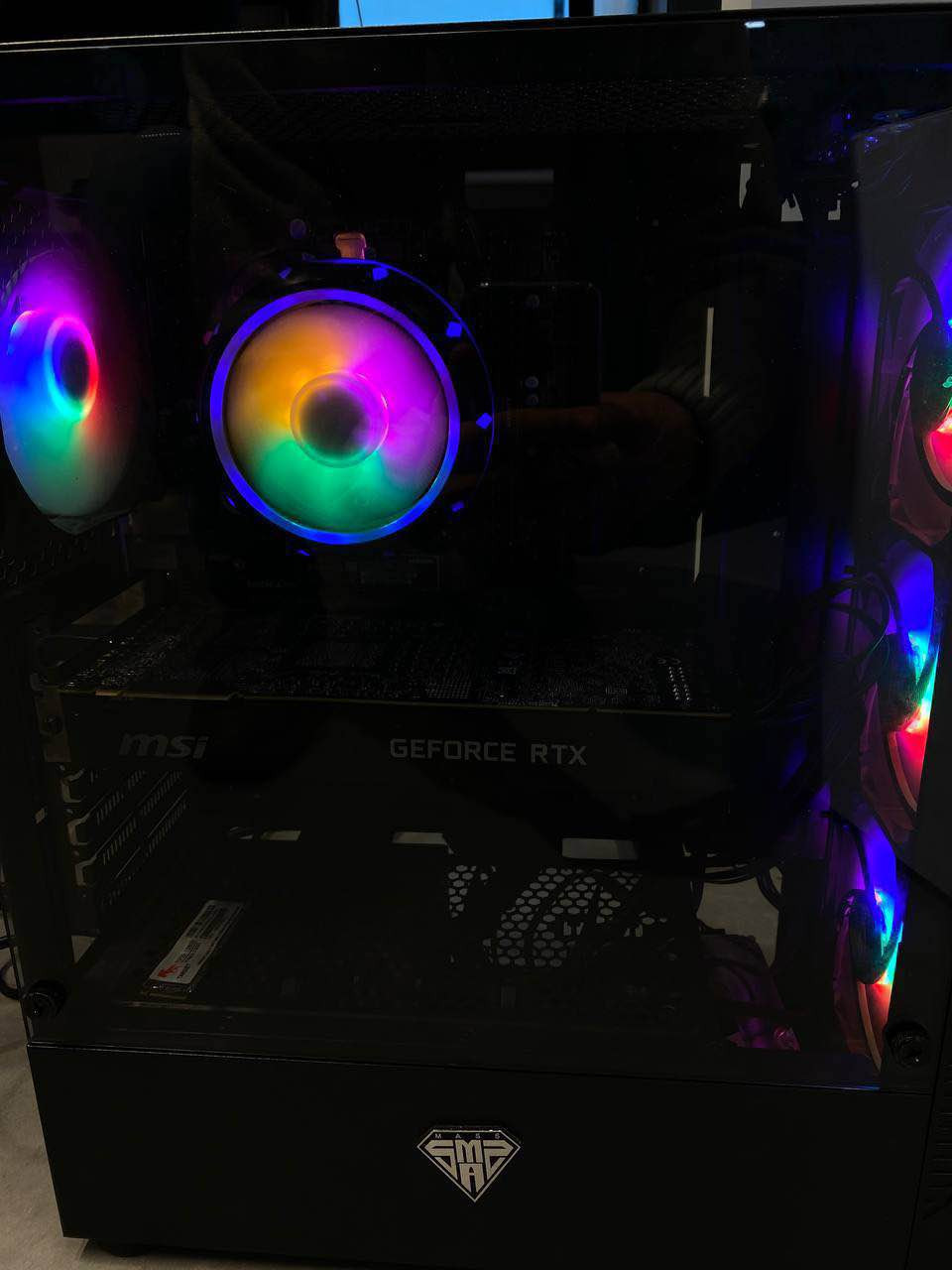 GPU : RTX 2080 TI
CPU : RYZEN 5 5500
RAM : 16GB CORSAIR
STORAGE : 128 SSD NVME / 1TB HDD
MOTHERBOARD : B450 MSI

750$

بۆ حیجزکردن 
0770 504 3435 السليمانية, العراق
