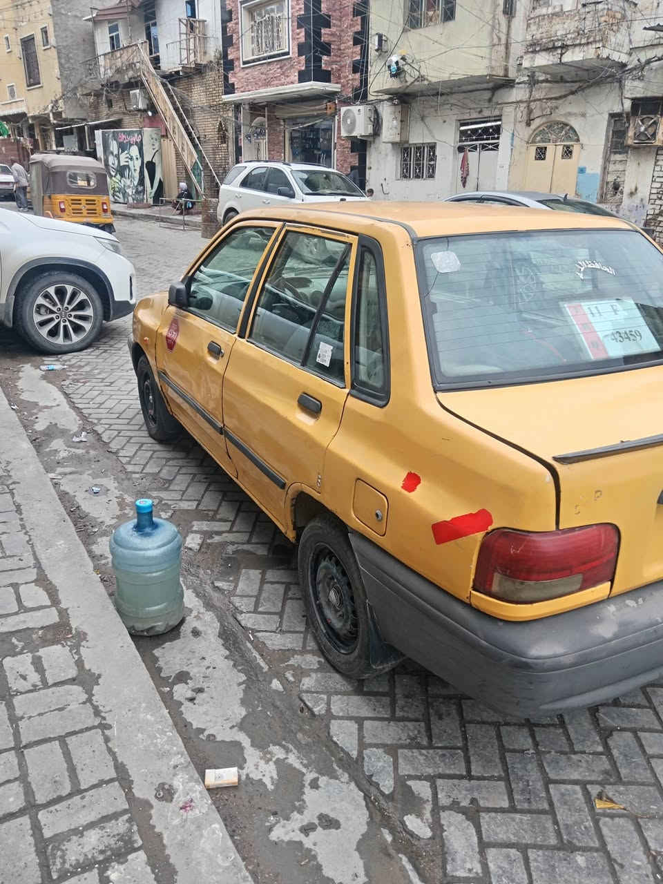 السلام عليكم من رخصة الإدارة المحترمة سايبه موديل ٢٠١٢ مصفره هيئه وغرامات رقم بغداد نكليزي تحويل مباشر مكان السياره بغداد الكفاح قرب مستوصف الشيخ عمر رقم الهاتف *********** السياره جاهزه مال شغل السعر ٢٥ ورقه
