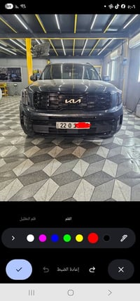 كيا تولورايت موديل 2024 EX الاين   حادث موضح ب صور   صبغ فقط بنيد بدون...