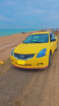 نيسان التيما خليجي 2012 ظرر جاملوغ اليمين تبريد تدفئة كلة شغالة صدر عا...