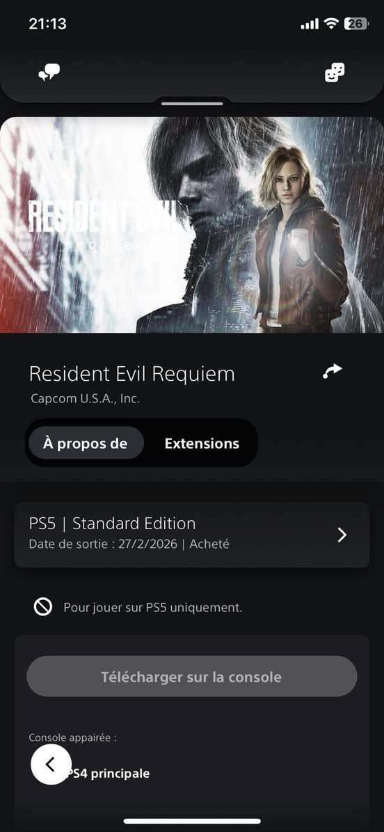 Compte disponible 
Ps5 principal 
Full accès


**إذا كنت صاحب هذا الإعلان وتريد حذفه لأي سبب، رجاءا أرسل رسالة إلى الدعم الفني**