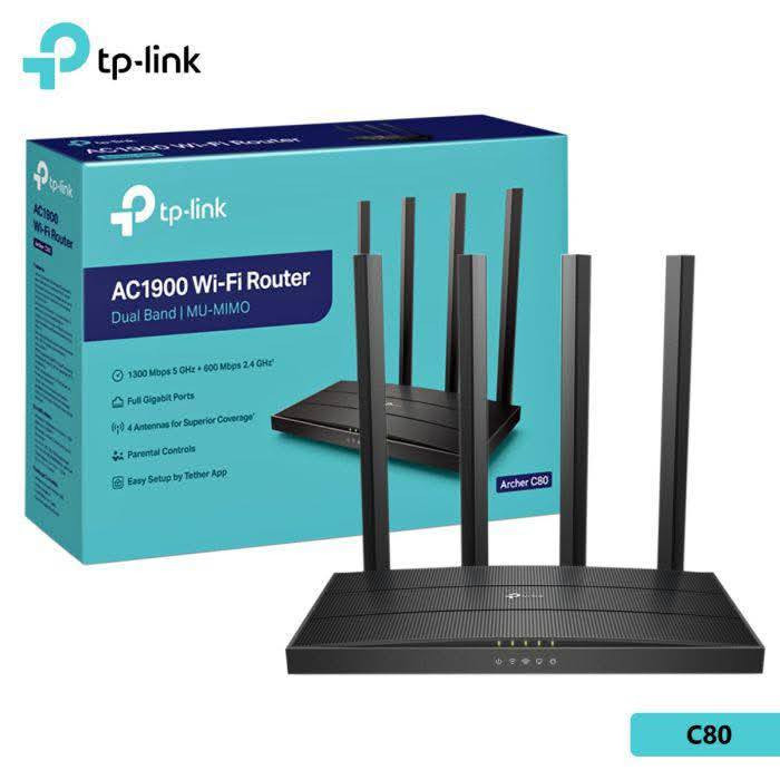 عرض خاص بسعر الجملة 
السعر ٤٥

راوتر ارشر سي 80 AC1900 من تي بي لنك – TP-Link Archer C80 AC1200 Wireless MU-MIMO Router
.
.
.
سرعة فائقة - مزدوج النطاق😍
⚜️ تواصل معنا بشكل مباشر لطلب المنتج أو شراءه عبر رقم الهاتف 
📲  ***********
.
.
.
🔸استمتع بمشاهدة فيديوهات عالية الجودة 4K ولعب الألعاب
🔸يدعم سرعات فائقة تصل الى 1.9 غيغابت/ثانية
🔸يدعم التردد ثنائي النطاق 2.4 و 5 غيغاهرتز
🔸تصل السرعة في النطاق 2.4 الى (600 – 1900 ميغابت) بينما تصل في النطاق 5 الى 1300 
     ميغابت
🔸تغطية قوية باستخدام تقنية Beamforming و 4 هوائيات
🔸توصيل أكثر من جهاز بوقت واحد باستخدام تقنية MU-MIMO
🔸اختيار تلقائي لأفضل نطاق متاح لتوصيل أجهزتك
🔸يحتوي على منافذ غيغابت كاملة للتوصيل السلكي (4 x LAN, 1 x WAN)
🔸الرقابة الأبوية من خلال انشاء ملفات تعريف لكل مستخدم وتخصيص الوقت والوصول
🔸اعداد سهل باستخدام تطبيق TP-Link Tether
.
.
📌عنواننا:
ذي قار قضاء النصر الصوب الكبير شارع سوق العلوه
***********
