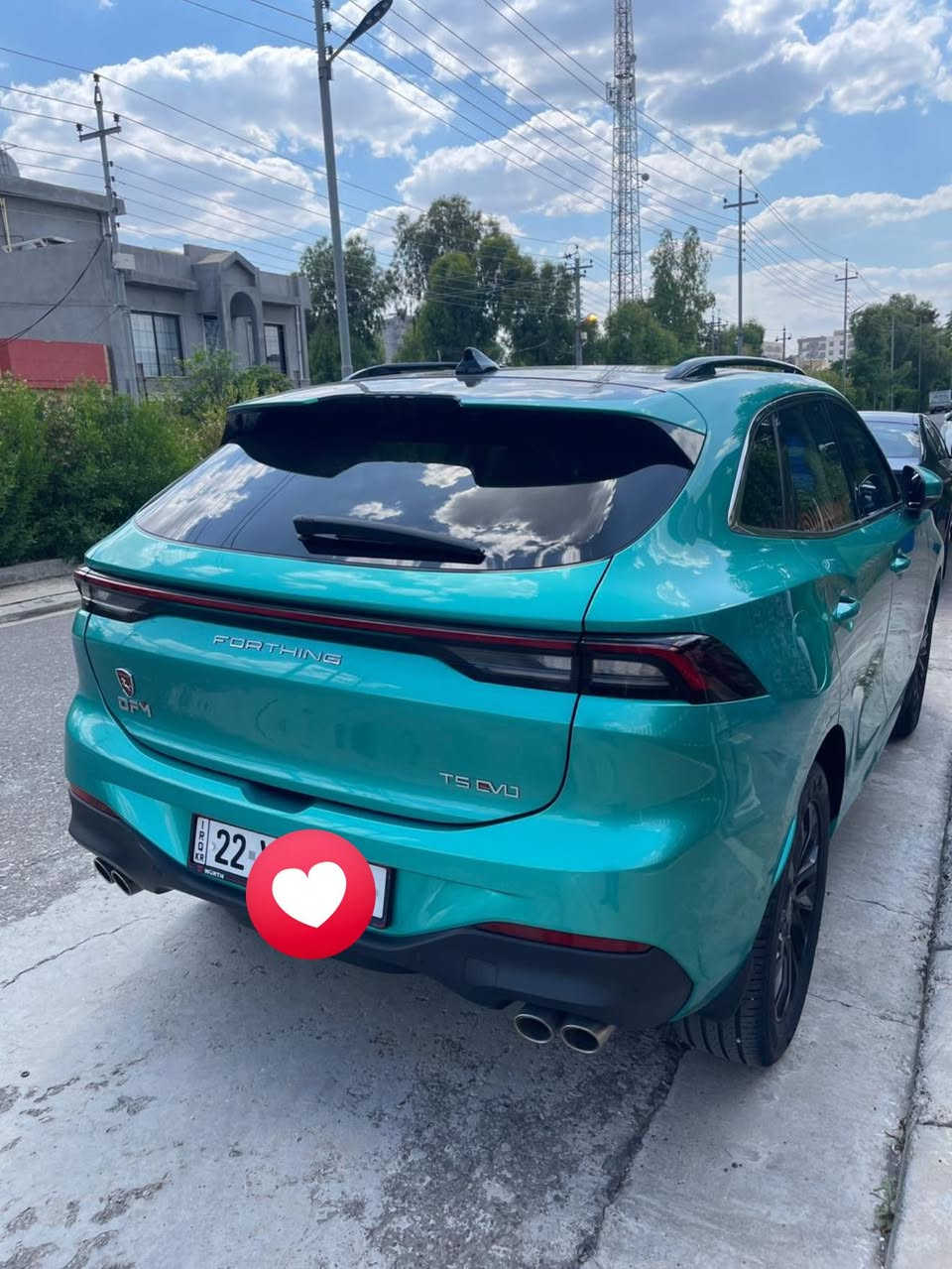 موديل:2023  من شركة ليث العبيدي
• محرك: قوي + اقتصادي بالوقود

فول مواصفات بانوراما داخل احمر سيارة مميزة جدا جدا 
ماشيه ٤٠ كم 
 • : أوتوماتيك

 • الدفع: أمامي

 • اللون: أخضر مميز (تيال/تركوازي)

 • شاشة كبيرة + نظام ذكي

 • كاميرات + حساسات أمامي وخلفي

 • إضاءة LED كاملة

 • جنوط رياضية

 • فتحة سقف (إن وجدت)

 • تبريد وتدفئة ممتازة

📊 الحالة:

 • السيارة نظيفة جداً ✔️

 • استخدام شخصي

 • بدون مشاكل ميكانيكية

 • جاهزة للاستخدام مباشرة

💰 السعر: 158 ورقه 

موقعها أربيل 

📞 للتواصل:

***********

📱 (رقمك هنا)
