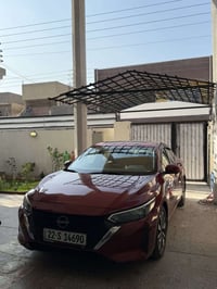 نيسان سينترا SV 2024 فول موصفات اربع كامرات  دخل لونين قرميدي بصمه فتح...