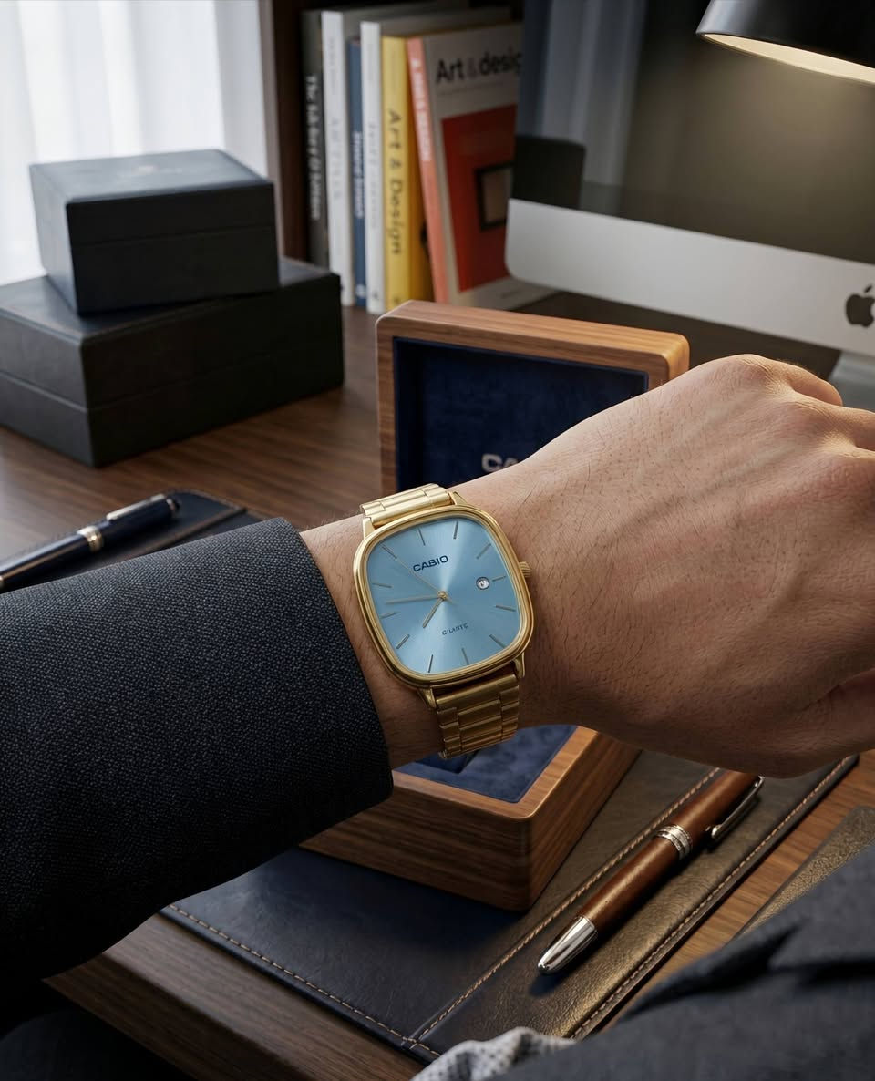 ساعة يد الكلاسيكية من كاسيو! ⌚
____________________

🔹 ماركة: كاسيو (Casio)  
🔹 مكينة كوارتز 
🔹زجاج مقاوم الخدوش✅
🔹القفل مختم يتكبر ويتصغر بدون مصلح
🔹الضهر مختم
🔹معدل ستانلستيل مقاومة للماء 
🔹 عداد تاريخ 📅  
تصميم كلاسيكي انيق يناسب جميع الاذواق✨


**إذا كنت صاحب هذا الإعلان وتريد حذفه لأي سبب، رجاءا أرسل رسالة إلى الدعم الفني**