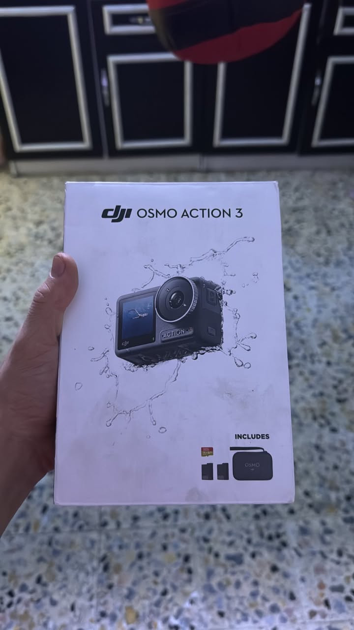 كامرا dji ozmo action 3 
استعمال 3ايام فقط  
جديد كلش 
سعره 310بيه مجال قليل 
‏***********
