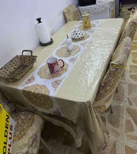 ميز طعام مع 5 كراسي للبيع  بي فطر بسيط بالجامه موضح بالصور  السعر 75 ا...