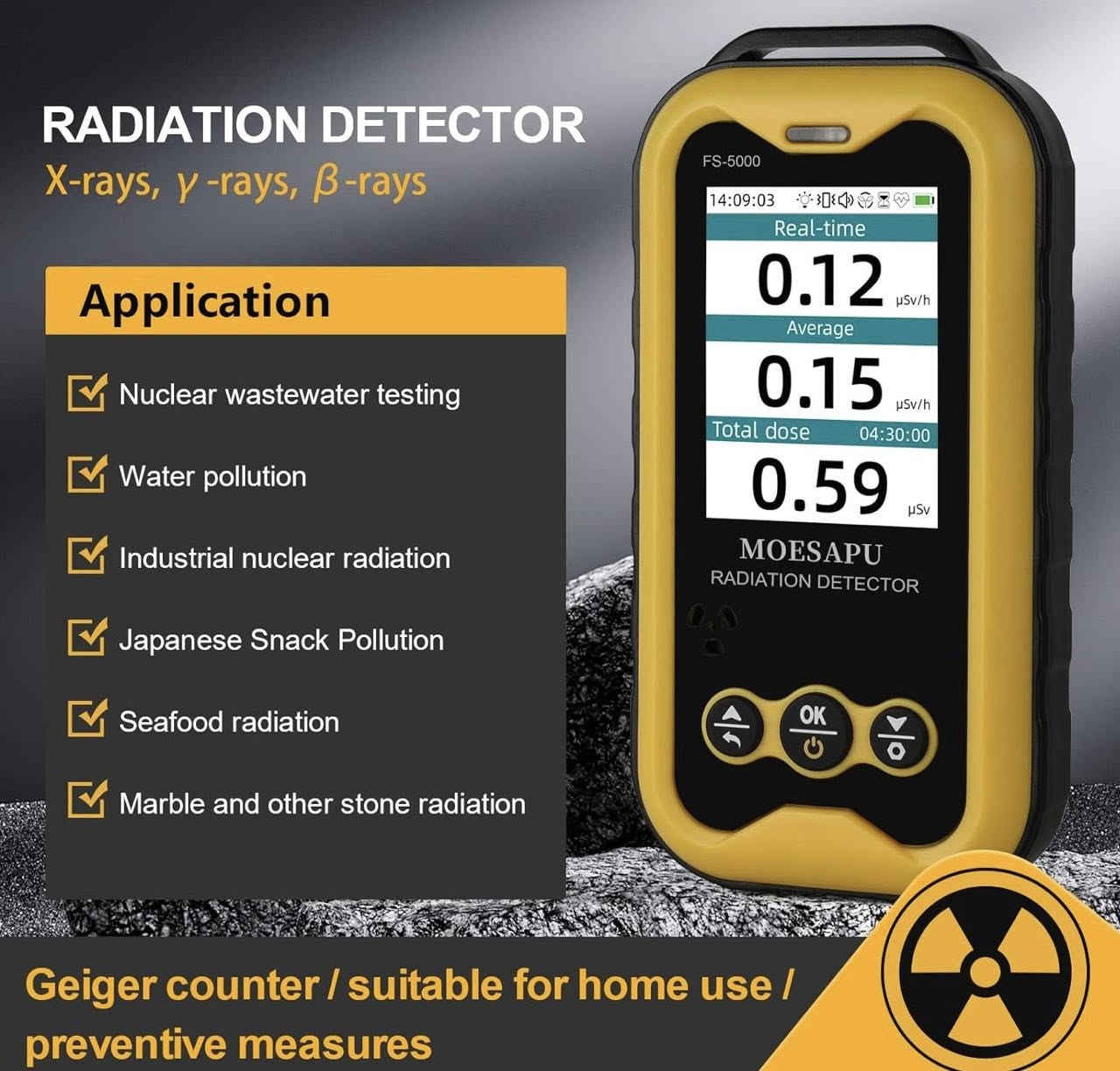 جهاز كاشف الإشعاعات النووي 

Geiger Counter Nuclear Radiation Detector with LCD Display Radiation Dosimeter, Portable Handheld Beta Gamma X-ray Rechargeable Radiation Monitor Meter, 5 Dosage Units Switched.


**إذا كنت صاحب هذا الإعلان وتريد حذفه لأي سبب، رجاءا أرسل رسالة إلى الدعم الفني**