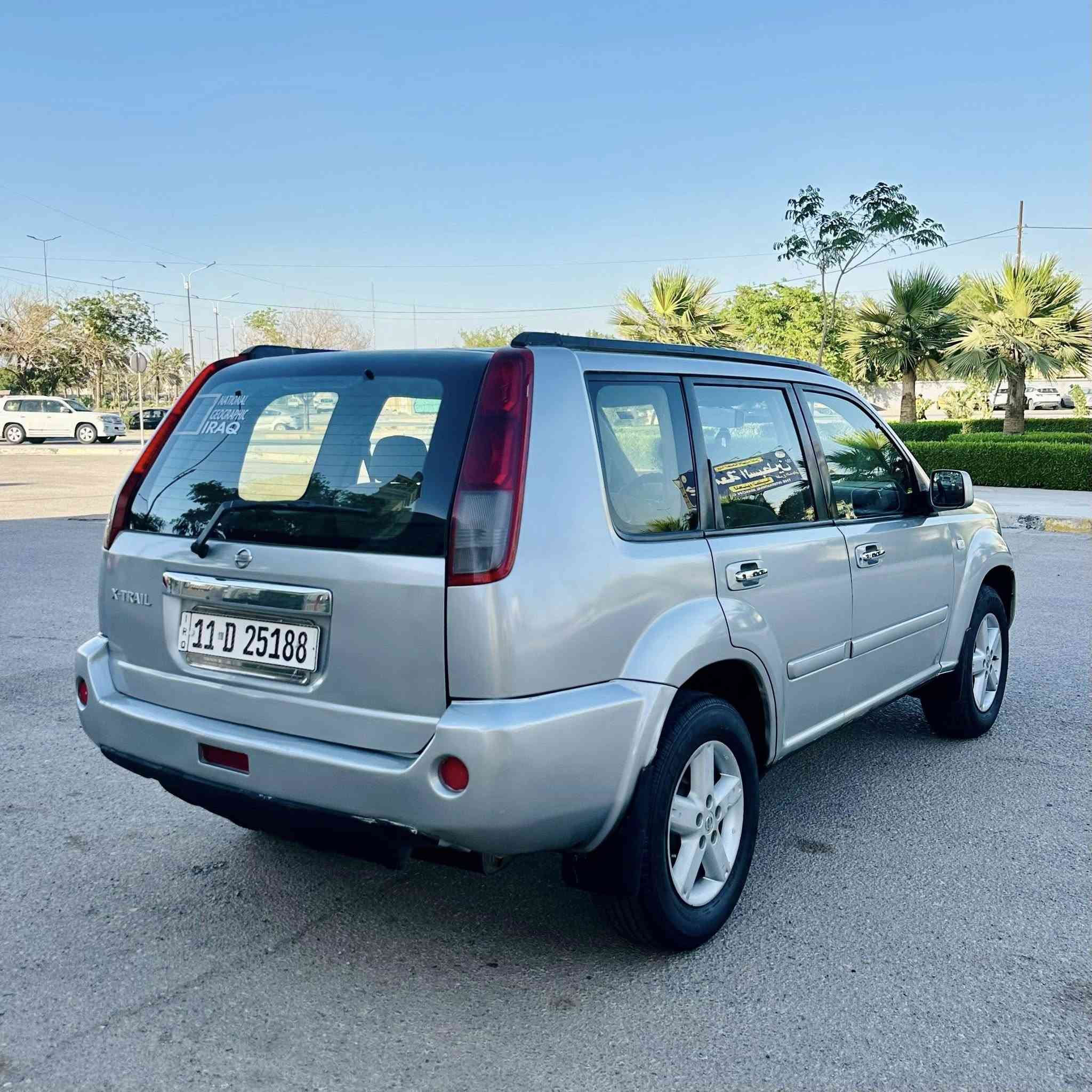 نيسان إكس-تريل (Nissan X-Trail)
موديل 2006، وارد خليجي ياباني الأصل ،
رقم بغداد أنگليزي ملصق هزة وسنوية مجددة لغاية 2030
محرك (2500 سي سي) - 4 اسلندر) ، وگير اوتماتيك 
تبريد شغال حدادية ممتازة شاشة مصابيح ضباب سفلية  نظام دفع رباعي All Mode 4x4 الذكي ، بين ثلاث وضعيات 2WD: دفع أمامي ، AUTO: يوزع الدفع تلقائياً ، LOCK: دفع رباعي ، 
مكفول من الحادث صبغ حزام للجمالية فقط اثر جراد فقط تحويل مباشر مكان السيارة بابل السعر 73 بيها مجال بسيط
***********
