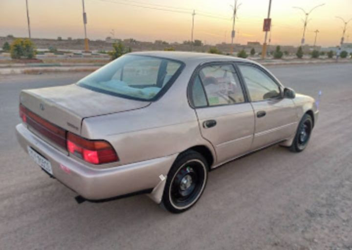 كورلا 94رقم بغداد انكليزي مشروع وطني سنويه لل30سياره مكفول من الگص والنقل مكينه وكير وحداديه جديده تخم تايركهربائيات شغاله العنوان ذي قارة الشطره ب50وبيه مجال ***********
