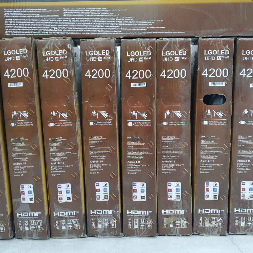 الاسم: شاشة 42 LGOLED ذكية
الوصف: مميزات الشاشة 
‏
‏دقة الوضوح : 1080FlHD
‏
‏ريمونت التحكم : عدد 1 وقابل للزياده 
‏
‏تحدث الشاشة :60HZ
‏
‏الاطار : سوبر سلم بدون اطارات
‏
‏نظام التشغيل : Android 15
‏
‏لون الجهاز : اسود 
‏
‏قياسات الشاشة 42انج
‏90cm × 51cm
‏
‏
السعر ب220 الف والتوصيل 5 الاف لجميع محافظات العراق🫶😍


**إذا كنت صاحب هذا الإعلان وتريد حذفه لأي سبب، رجاءا أرسل رسالة إلى الدعم الفني**