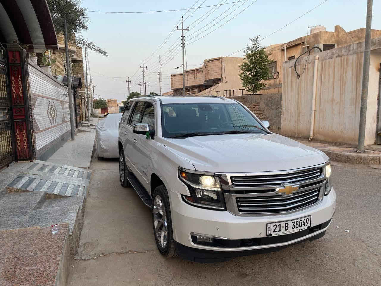 تاهو 2020 بريمر ( خليـجـي ) فول مواصفات
ماشية ١٢٥ ألف   كفالة عامة من كلشي صبغ والضربه والتبديل سياره كلش حلوه وجديده
السياره رقم جديد السليمانية سنويه جديده تحويل مباشر 
المواصفات
1-بصمة. 
2-كشنات تدفأة تبريد 
3-فتحه سلايت 
4-داخل جلد قرميدي كلش حلو. 
5-كشنين كهرباء 
6-شاشه بسقف 
7-جنطه كهرباء. 
8-قاصة. 
9-فور ويل 
10-شاشة كبيره 
11-جنطه جلاق. 
12-كشن ذاكره خزن. 
13-ستيرن ذاكره خزن. 
14-ويل 20
15كيج الكتروني
بصمات عدد 2
وباقي المواصفات المعروفة للبرايمر
مكان السيارة العمارة 

رقم صاحب السيارة 
***********
