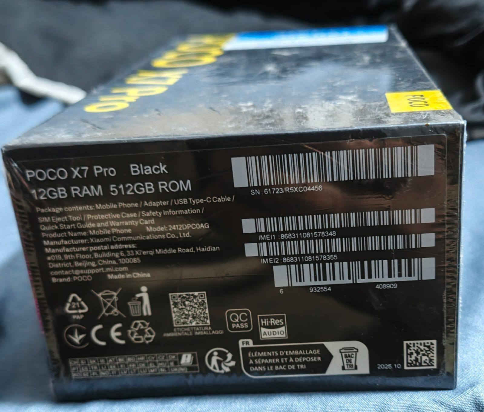 السلام عليكم بوكو x7 pro ذاكره 512 مواصفاته معروفه مثل ما موضح بلصوره لوك جديد غير مفتوح الجهاز سعره 465 العنوان العبيدي شارع يوسف


**إذا كنت صاحب هذا الإعلان وتريد حذفه لأي سبب، رجاءا أرسل رسالة إلى الدعم الفني**