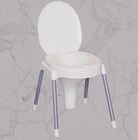 مقعد حمام غربي • أرجل حديدية • لكبار السن