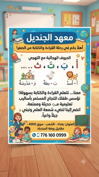 أساليب تعليمية حديثة وممتعة. ​بيئة تعليمية محفزة للطفل. ​متابعة دقيقة ...