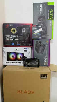 كرت RTX 5070 • رام 32GB 6000 • SSD 1تيرا