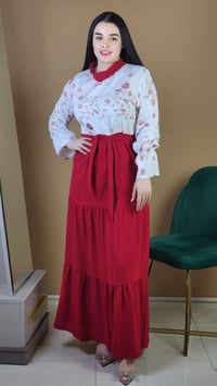 فستان تركي • خامة جسكة • مقاسات ٤٠-٥٠