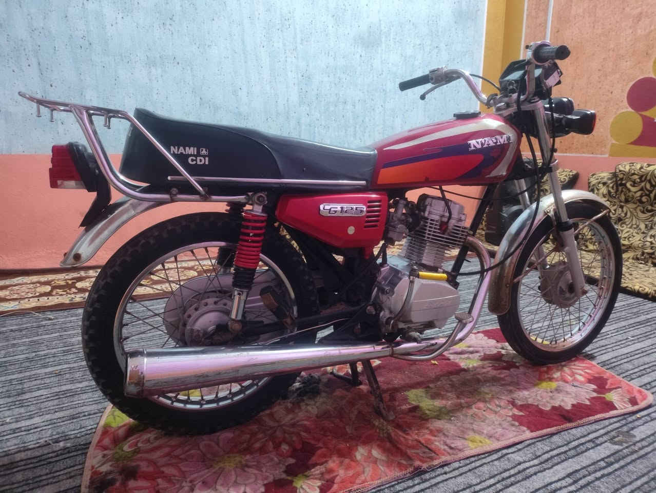 السلام عليكم
دراجه ايراني ادوات ادوات مكفولة عشائرياً محرك انيرجي  سعرها 400 قفل مكاني بصره كرمة علي  ***********
