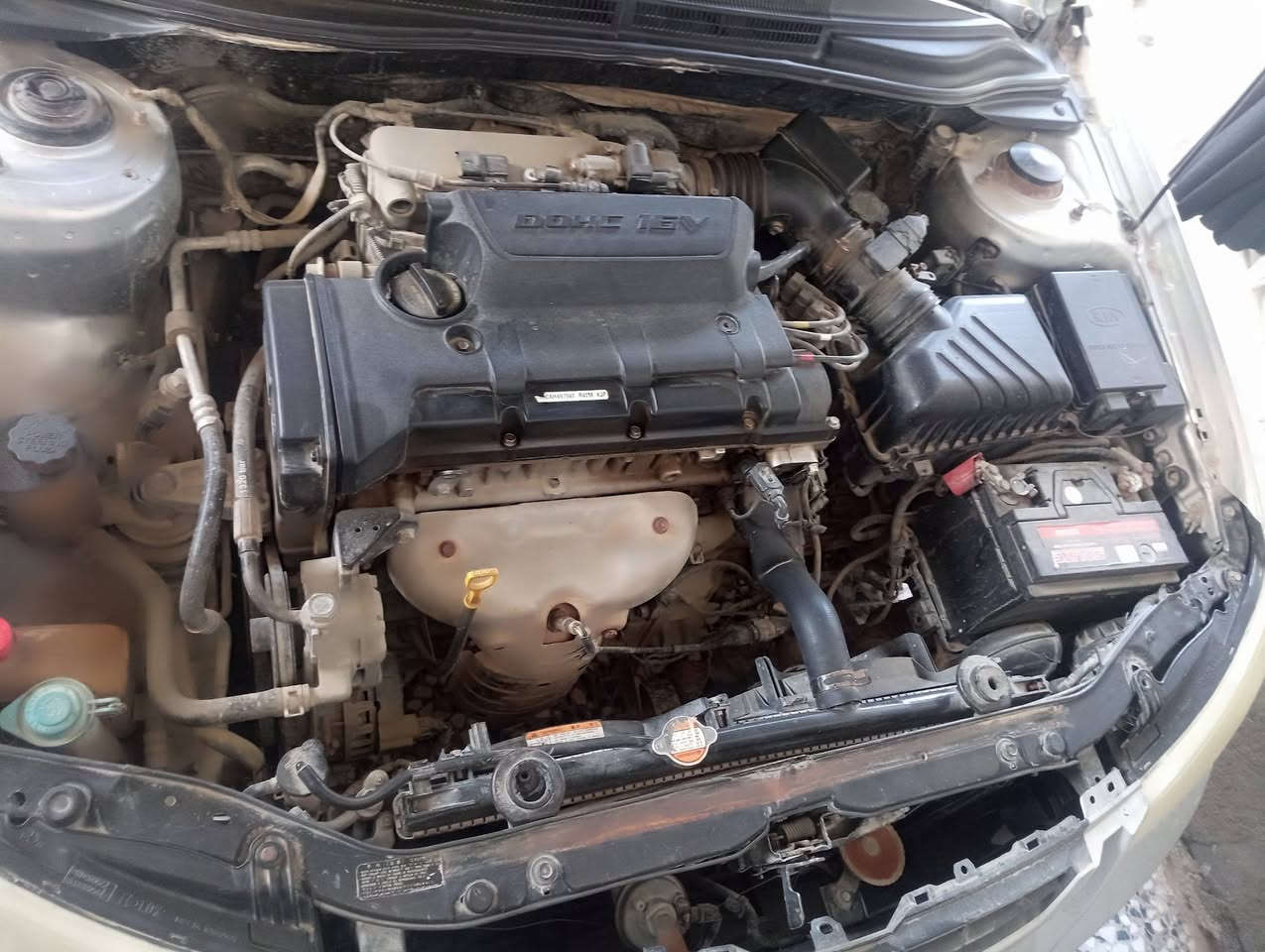 سلام عليكم سبكترا موديل 2004 مكينه 2000 كير عادي لون رصاصي رقم بغداد حدادية نضيفة تخم تأير مكان السياره بابل ورديه خارج رقم الموبايل *********** السعر 55
