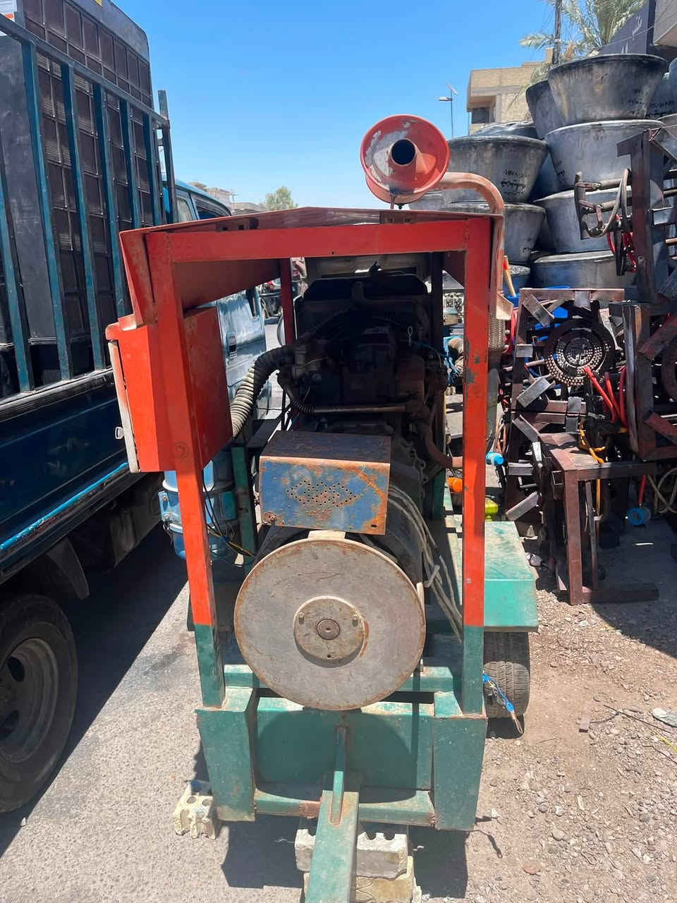 سلام عليكم مولد كيا للبيع 3000 سوبر توليد 30 كيفي ثري فيز عنوان بغداد جميله شارع ركن الابيض هاتف ***********
