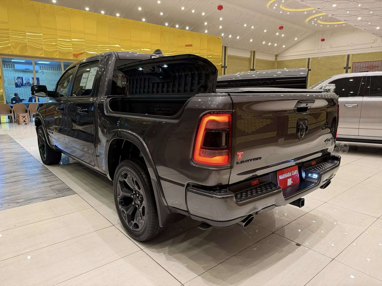 MCA IRAQ 
——————————
BRAND : RAM 1500
CLASS : LIMITED BLACKTOP
ENGINE : V8 - 5.7L - 4x4
STATUE : CLEAN TITLE كلين تايتل 
YEAR : 2024
PRICE :  $
COUNTER :  33,000 MILE
IMPORTING : وارد كندى 
ADRESS : Erbil , أربيل شارع ١٠٠م صف دائرة گمرگ
FOR IFORMATION CALL US :
MARHABA CARS 
 📞 : ***********
📞 : ***********
