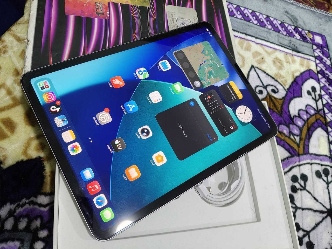 السلام عليكم ايباد للبيع او للمراوس الايباد فئه برو المعالج m 2 الاصدار الرابع للعلم ذاكره الجهاز 256 مو 128 الجهاز كلش نظيف كامل الملحقات خدش واحد ما بي نظيف 100% مكاني بغداد السعر 850 قفل


**إذا كنت صاحب هذا الإعلان وتريد حذفه لأي سبب، رجاءا أرسل رسالة إلى الدعم الفني**