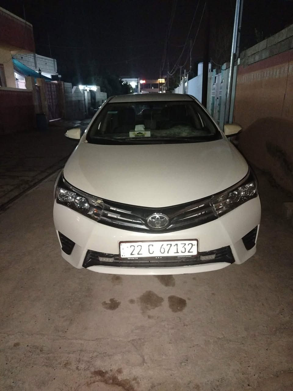 سلام عليكم كورلا 2014 خليجي رقم أربيل هزه وسنويه جدد باسمي كير محرك شرط محرك حجم 1800المرغوب شاشه كأمره حساسات كلها جدد مصبوغه عام بيها طخه من كدام ما واصل المحرك وطخه بل جاملخ هيه واكفه السعر المطلوب 95 بيها مجال بسيط رقم الهاتف *********** متواجد واتساب فقط واتساب فقط
